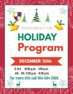 Holiday Showcase - Mark your calendar